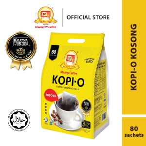 Kluang TV Coffee Kopi-O Kosong Eco Pack (80 sachets x 1 pack)